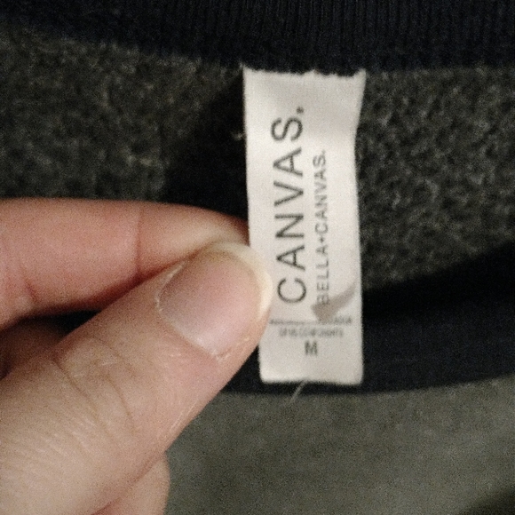 Grey and Navy Blue sleeved sweatshirt - Picture 3 of 3